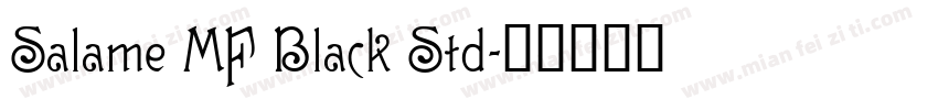 Salame MF Black Std字体转换